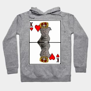 Staffordshire Bull Terrier King of Hearts Hoodie